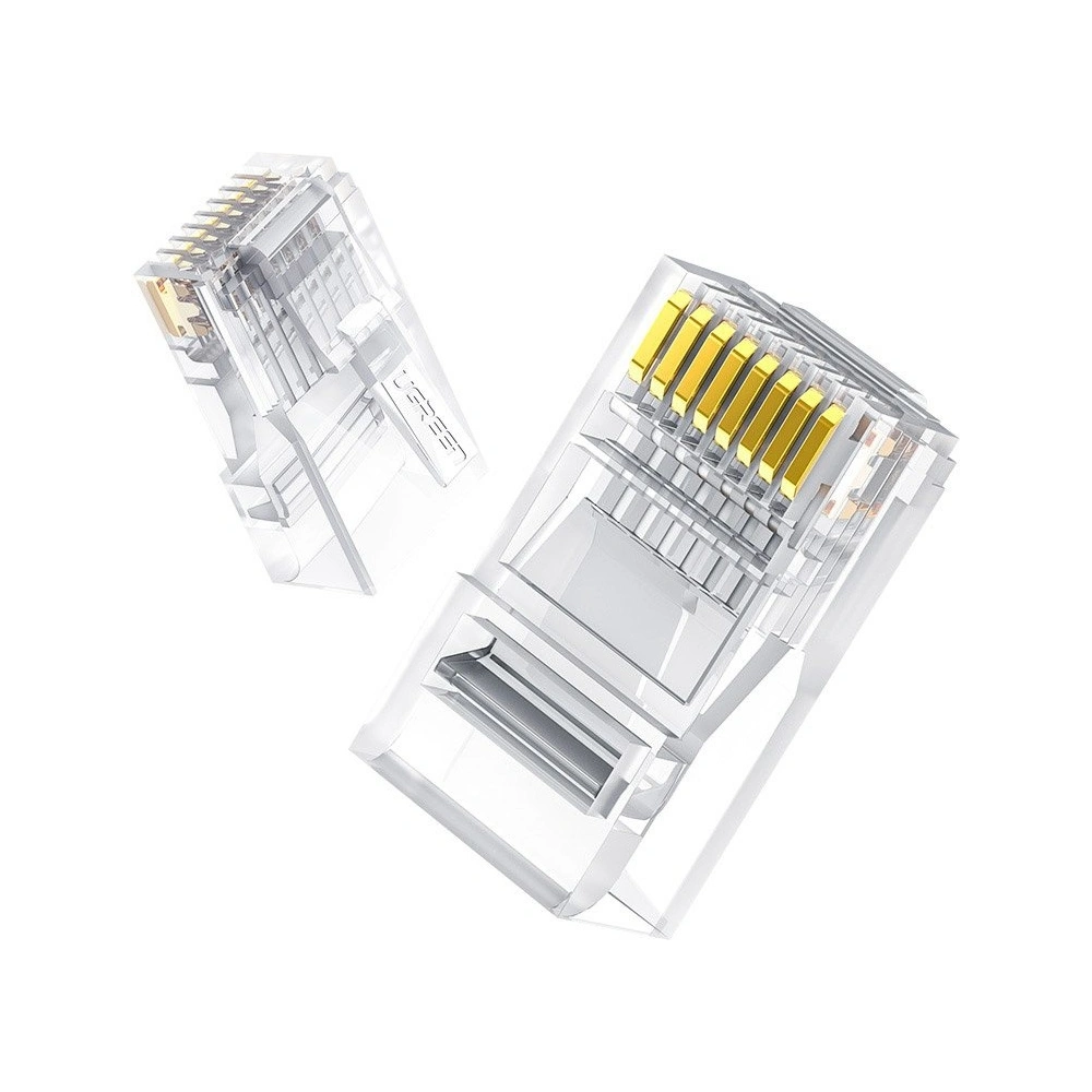 Hurtownia GSM - UGREEN 10x konektor RJ45 8P8C Cat 6 průhledný (50961) - UGR685CL - {ean13} - Hurt