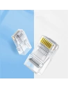 Hurtownia GSM - UGREEN 10x wtyk wtyczka złączka końcówka RJ45 8P8C Cat 6 przezroczysty (50961) - UGR685CL - {ean13} - Hurt