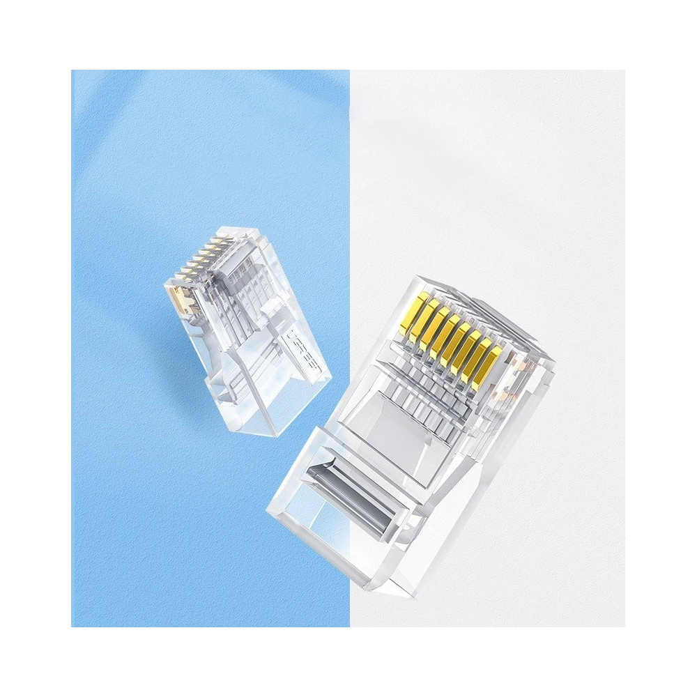Hurtownia GSM - UGREEN 10x konektor RJ45 8P8C Cat 6 průhledný (50961) - UGR685CL - {ean13} - Hurt