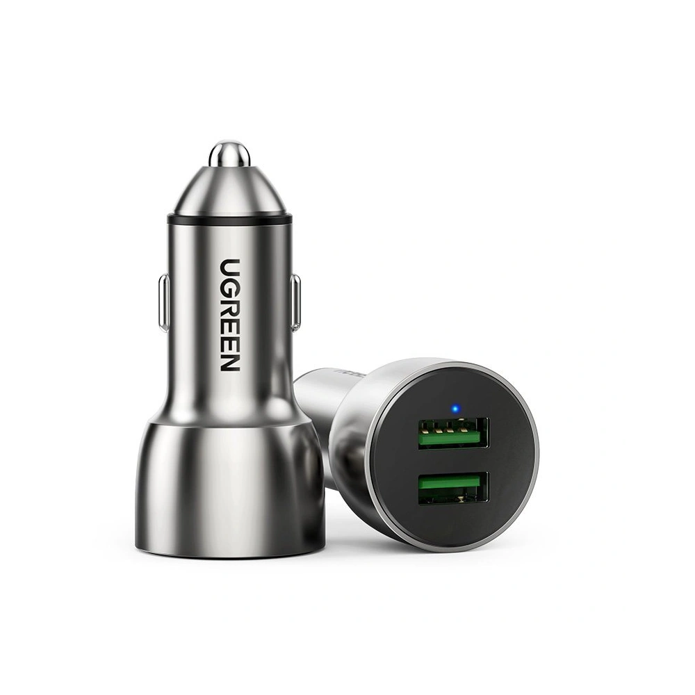 Wholesale Ugreen fast car charger 2x USB Quick Charge 3.0 36 W 3 A gray (CD213 60713) - UGR690GRY - {ean13} - Hurt