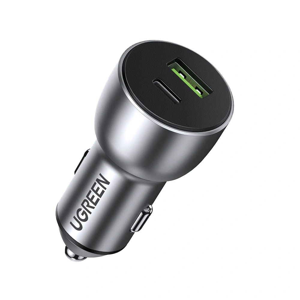 Hurtownia GSM - UGREEN automobilová nabíječka USB / USB Typ C Quick Charge 3.0 Power Delivery 36 W 3 A šedá (CD213 60980) - UGR691GRY - {ean13} - Hurt