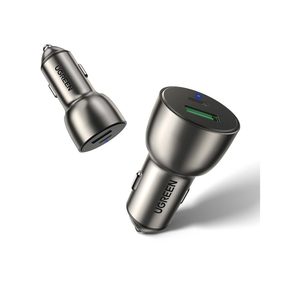 Hurtownia GSM - UGREEN automobilová nabíječka USB / USB Typ C Quick Charge 3.0 Power Delivery 36 W 3 A šedá (CD213 60980) - UGR691GRY - {ean13} - Hurt