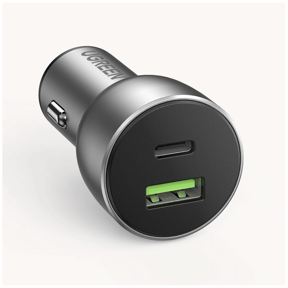 Hurtownia GSM - UGREEN automobilová nabíječka USB / USB Typ C Quick Charge 3.0 Power Delivery 36 W 3 A šedá (CD213 60980) - UGR691GRY - {ean13} - Hurt