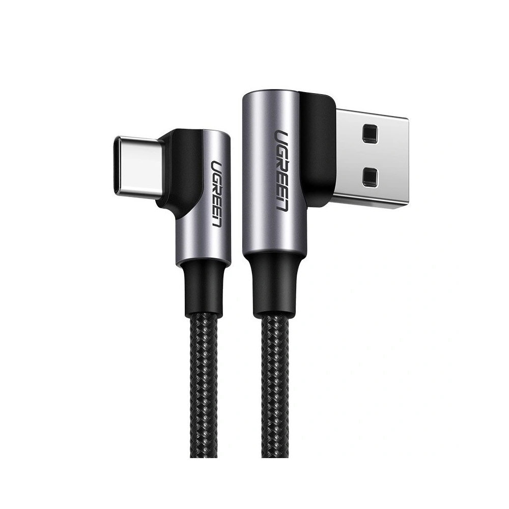 Hurtownia GSM - UGREEN úhlový kabel USB - USB Typ C Quick Charge 3.0 QC3.0 3 A 1,5 m šedý (US176 60783) - UGR693GRY - {ean13} - Hurt