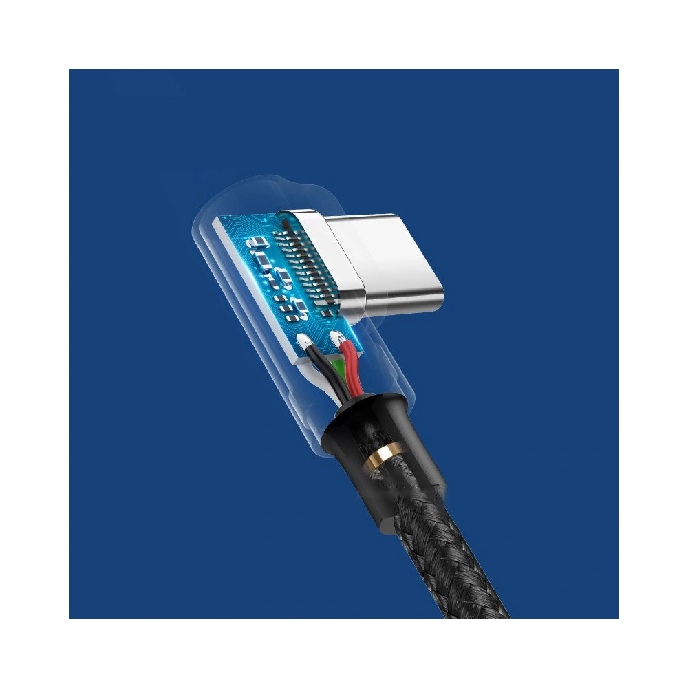 Hurtownia GSM - UGREEN úhlový kabel USB - USB Typ C Quick Charge 3.0 QC3.0 3 A 1,5 m šedý (US176 60783) - UGR693GRY - {ean13} - Hurt