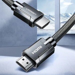 Ugreen HDMI 2.1 cable 8K 60 Hz / 4K 120 Hz 3D 48 Gbps HDR VRR QMS ALLM eARC QFT 1,5 m gray (HD135 70320)