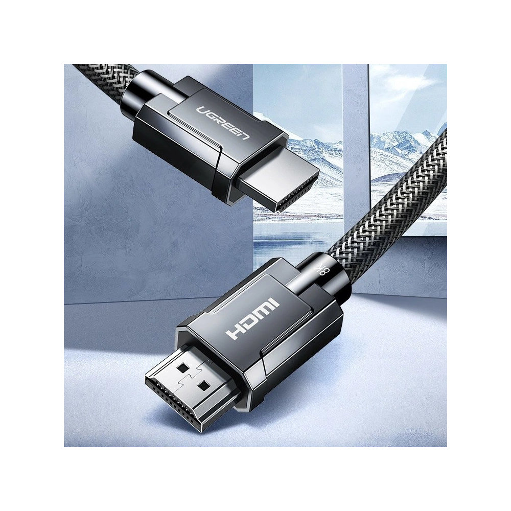 Hurtownia GSM - UGREEN kabel przewód HDMI 2.1 8K 60 Hz / 4K 120 Hz 3D 48 Gbps HDR VRR QMS ALLM eARC QFT 1,5 m szary (HD135 70320) - UGR695GRY - {ean13} - Hurt