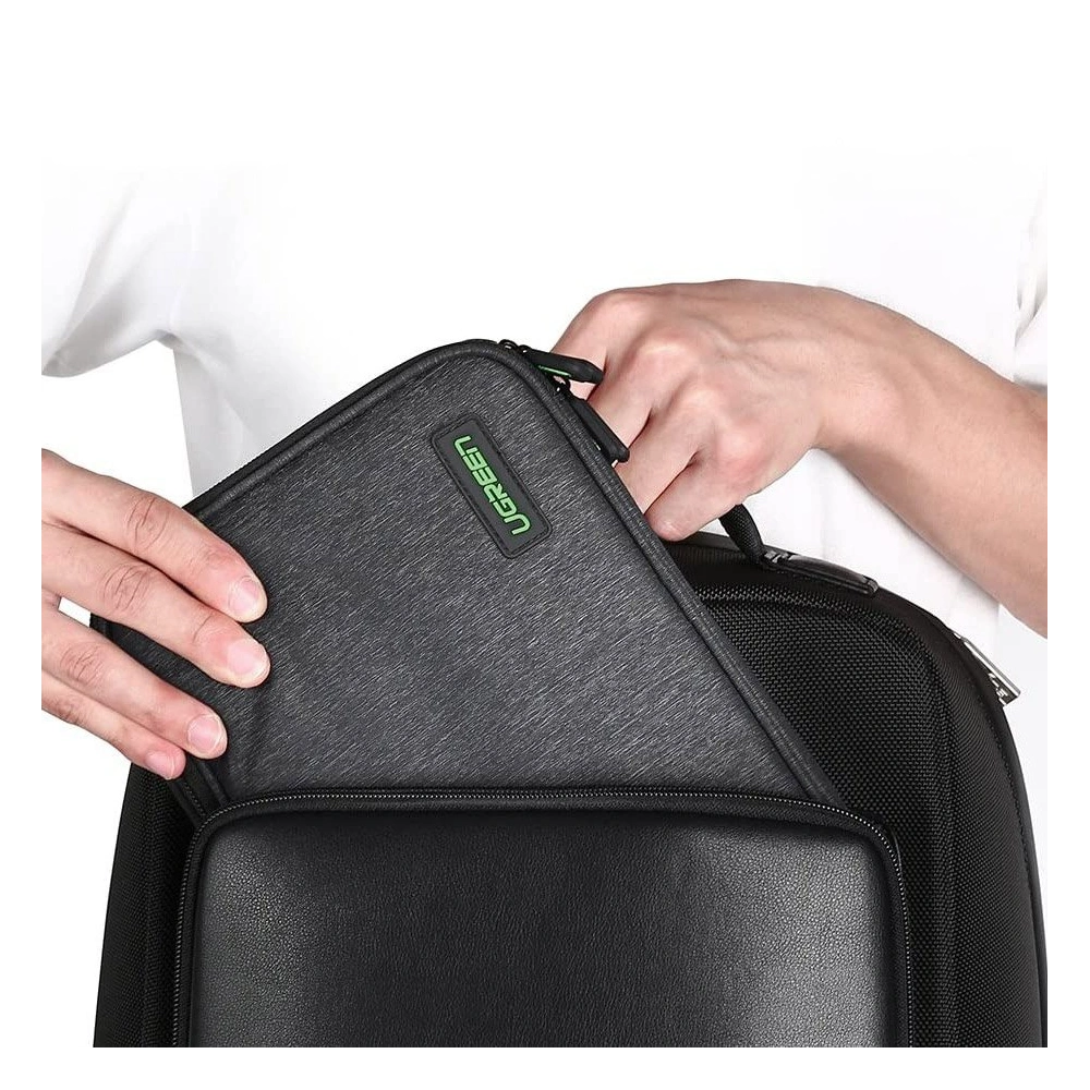 Hurtownia GSM - UGREEN pouzdro na externí HDD SSD telefon kabely příslušenství 24,5 x 17,5 x 5 cm šedé (50147 LP149) - UGR700GRY - {ean13} - Hurt