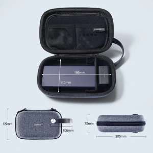 Wholesale Ugreen Cable Accessory Storage Bag 20,3 x 12,9 x 7,2 cm gray (50903 LP152) - UGR702GRY - {ean13} - Hurt