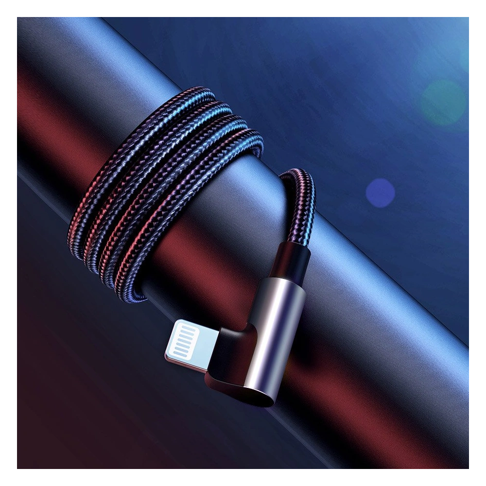 Hurtownia GSM - UGREEN MFI kątowy kabel przewód z bocznym wtykiem USB Typ C - Lightning Power Delivery 3 A 1,5 m szary (60764 US305) - UGR703GRY - {ean13} - Hurt