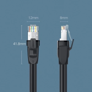 Hurtownia GSM - UGREEN kabel przewód internetowy sieciowy Ethernet patchcord RJ45 Cat 8 T568B 10 m czarny (70616 NW121) - UGR715BLK - {ean13} - Hurt