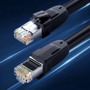 Hurtownia GSM - UGREEN kabel przewód internetowy sieciowy Ethernet patchcord RJ45 Cat 8 T568B 10 m czarny (70616 NW121) - UGR715BLK - {ean13} - Hurt