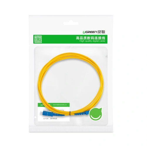 UGREEN FC-FC jednomodowy patchcord światłowód 3 m żółty (70662 NW129)