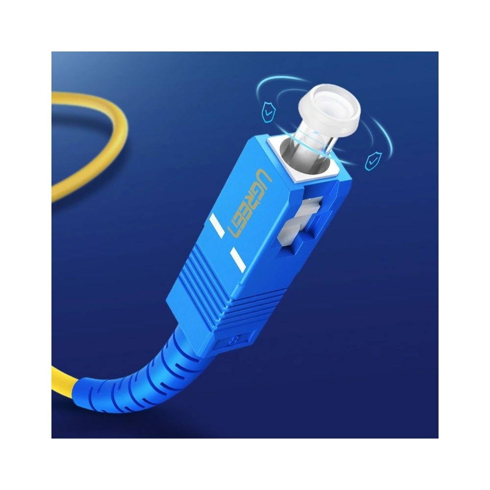 Hurtownia GSM - UGREEN LC-LC jednovidový patchcord optický kabel 3 m síťový žlutý (70663 NW130) - UGR717YEL - {ean13} - Hurt