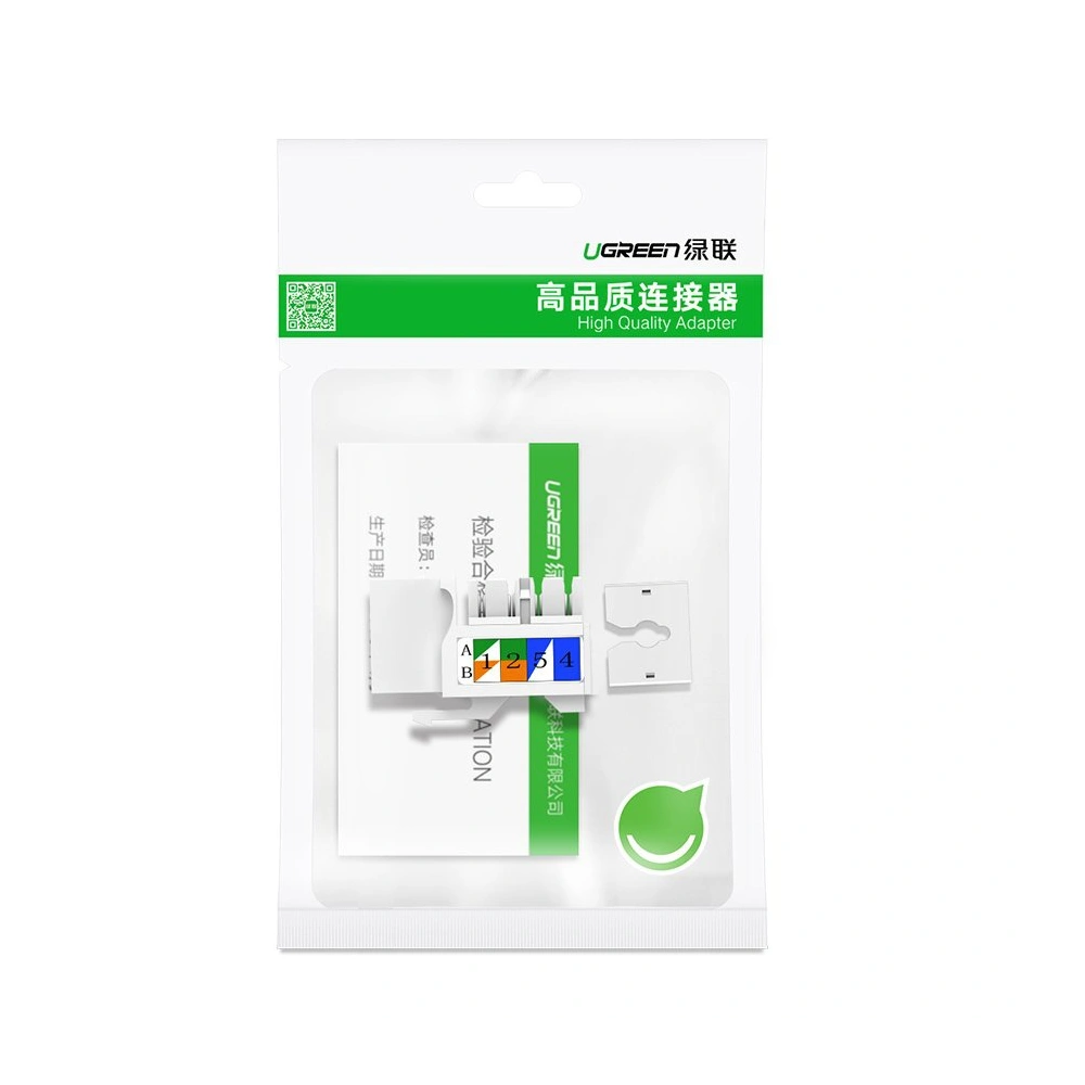 Wholesale Ugreen unshielded network modules Keystone Ethernet Cat 5e 8P8C RJ45 100 Mbps 568A/B white (80176 NW142) - UGR720WHT - {ean13} - Hurt