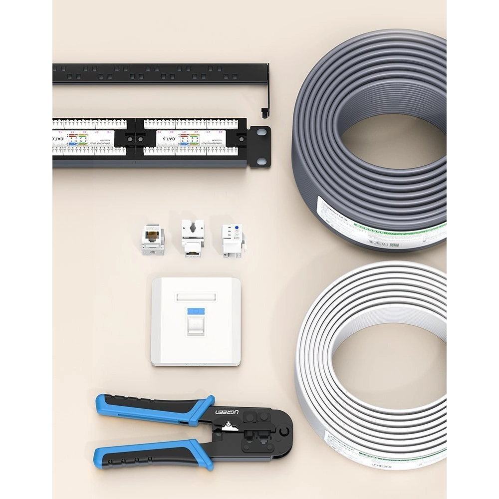 Hurtownia GSM - UGREEN samočinná svorka Ethernet Cat 6 8P8C RJ45 1000 Mbps 568A/B bílá (80178 NW143) - UGR721WHT - {ean13} - Hurt