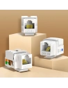 Hurtownia GSM - UGREEN 5x gniazdo samozaciskowe Ethernet Cat 6 8P8C RJ45 1000 Mbps 568A/B biały (80179 NW143) - UGR722WHT - {ean13} - Hurt