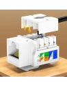 Hurtownia GSM - UGREEN 5x gniazdo samozaciskowe Ethernet Cat 6 8P8C RJ45 1000 Mbps 568A/B biały (80179 NW143) - UGR722WHT - {ean13} - Hurt