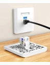 Hurtownia GSM - UGREEN 5x gniazdo samozaciskowe Ethernet Cat 6 8P8C RJ45 1000 Mbps 568A/B biały (80179 NW143) - UGR722WHT - {ean13} - Hurt