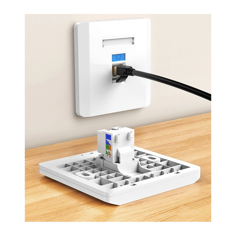 Hurtownia GSM - UGREEN 5x gniazdo samozaciskowe Ethernet Cat 6 8P8C RJ45 1000 Mbps 568A/B biały (80179 NW143) - UGR722WHT - {ean13} - Hurt
