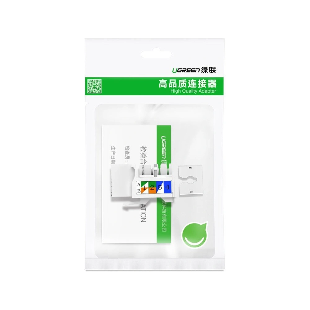 Hurtownia GSM - UGREEN 5x gniazdo samozaciskowe Ethernet Cat 6 8P8C RJ45 1000 Mbps 568A/B biały (80179 NW143) - UGR722WHT - {ean13} - Hurt