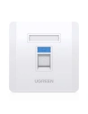 UGREEN 5x ścienne gniazdo internetowe komputerowe LAN RJ45 86 mm x 86 mm biały (80181 NW144)
