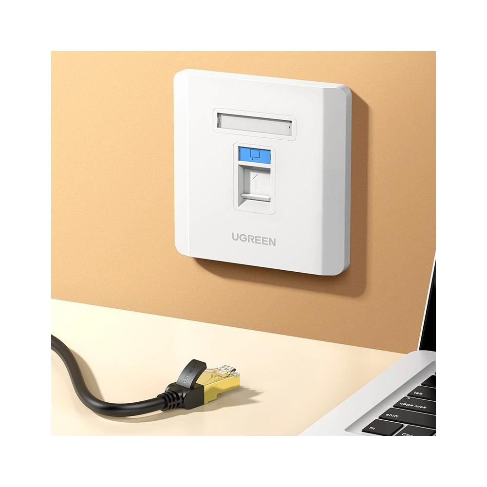 Wholesale Ugreen 5x wall socket internet LAN RJ45 86 mm x 86 mm white (80181 NW144) - UGR723WHT - {ean13} - Hurt