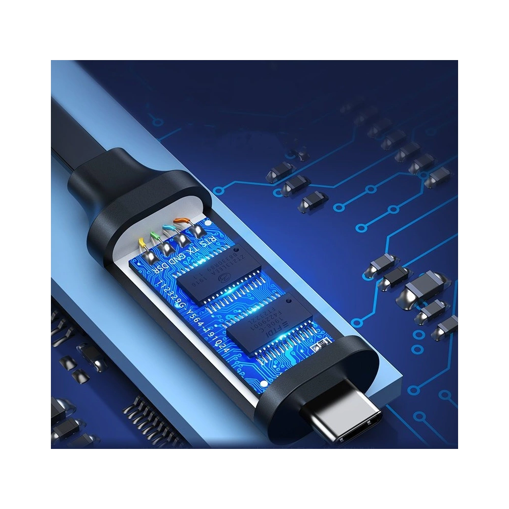 Hurtownia GSM - UGREEN adaptér adaptér kabel síťový konzolový internetový USB Typ C - RJ45 1,5 m černý (80186 CM204) - UGR724BLK - {ean13} - Hurt