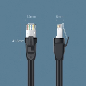 Hurtownia GSM - UGREEN kabel przewód internetowy sieciowy Ethernet patchcord RJ45 Cat 8 T568B 15 m czarny (80727 NW121) - UGR726BLK - {ean13} - Hurt