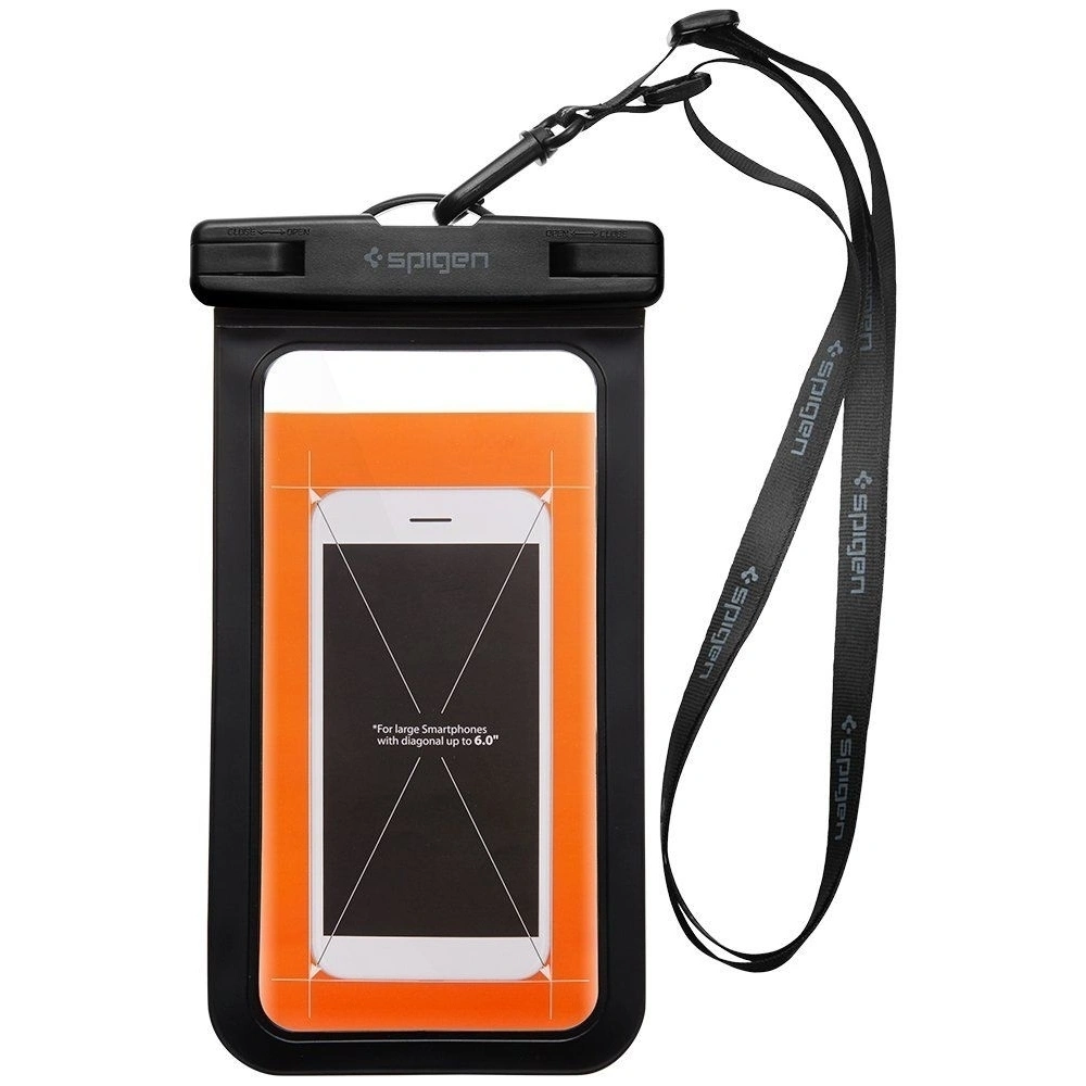 Hurtownia GSM - Spigen Husă impermeabilă universală A600 Case Black - SPN128BLK - {ean13} - Hurt