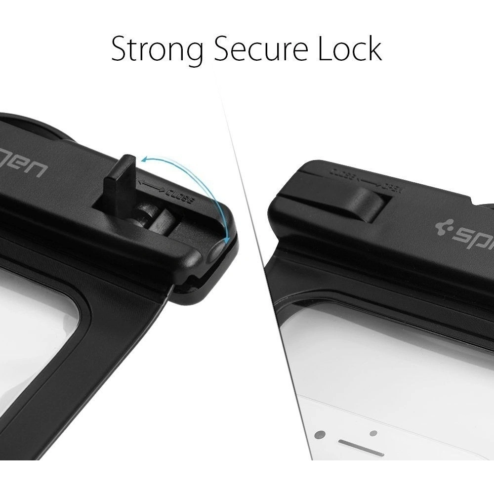 Hurtownia GSM - Spigen Husă impermeabilă universală A600 Case Black - SPN128BLK - {ean13} - Hurt