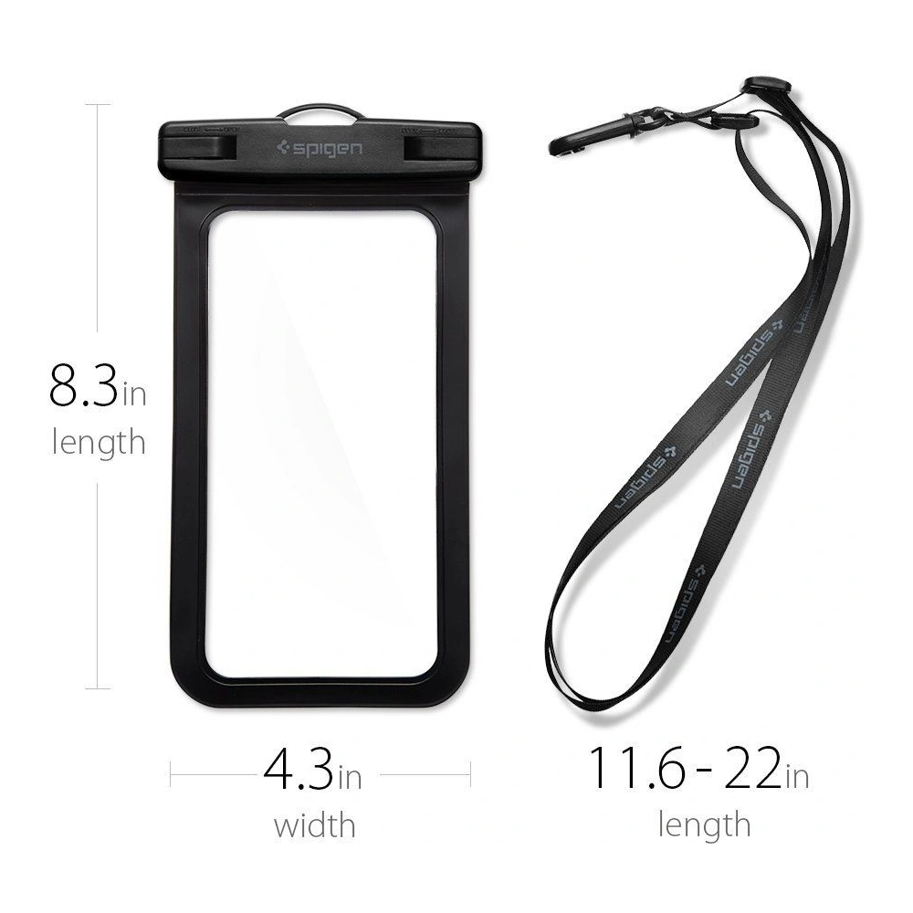 Hurtownia GSM - Spigen Husă impermeabilă universală A600 Case Black - SPN128BLK - {ean13} - Hurt