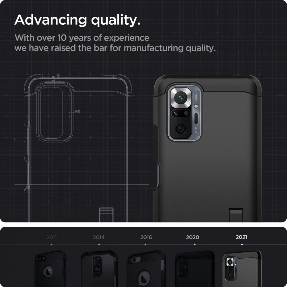 Wholesale Spigen Tough Armor Redmi Note 10 Pro Black - SPN1578BLK - {ean13} - Hurt