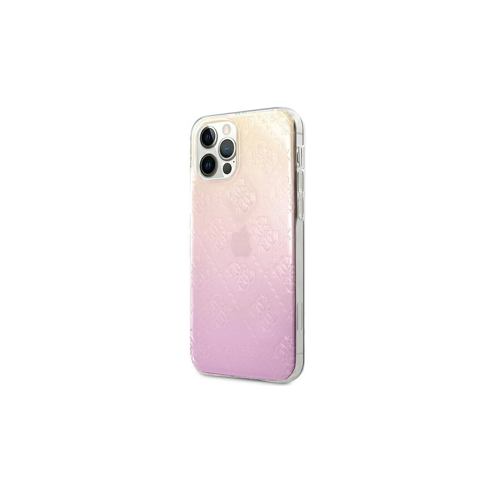 Hurtownia GSM - Etui Guess GUHCP12M3D4GGPG Apple iPhone 12/12 Pro růžový pink 3D Raised 4G Gradient - GUE959PNK - {ean13} - Hurt