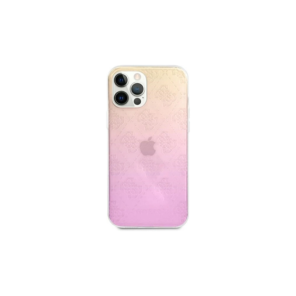Hurtownia GSM - Etui Guess GUHCP12M3D4GGPG Apple iPhone 12/12 Pro różowy pink 3D Raised 4G Gradient - GUE959PNK - {ean13} - Hurt