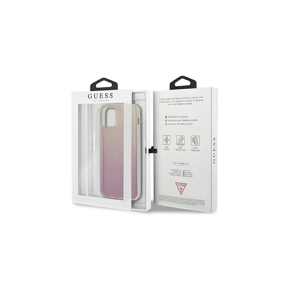 Hurtownia GSM - Etui Guess GUHCP12M3D4GGPG Apple iPhone 12/12 Pro růžový pink 3D Raised 4G Gradient - GUE959PNK - {ean13} - Hurt