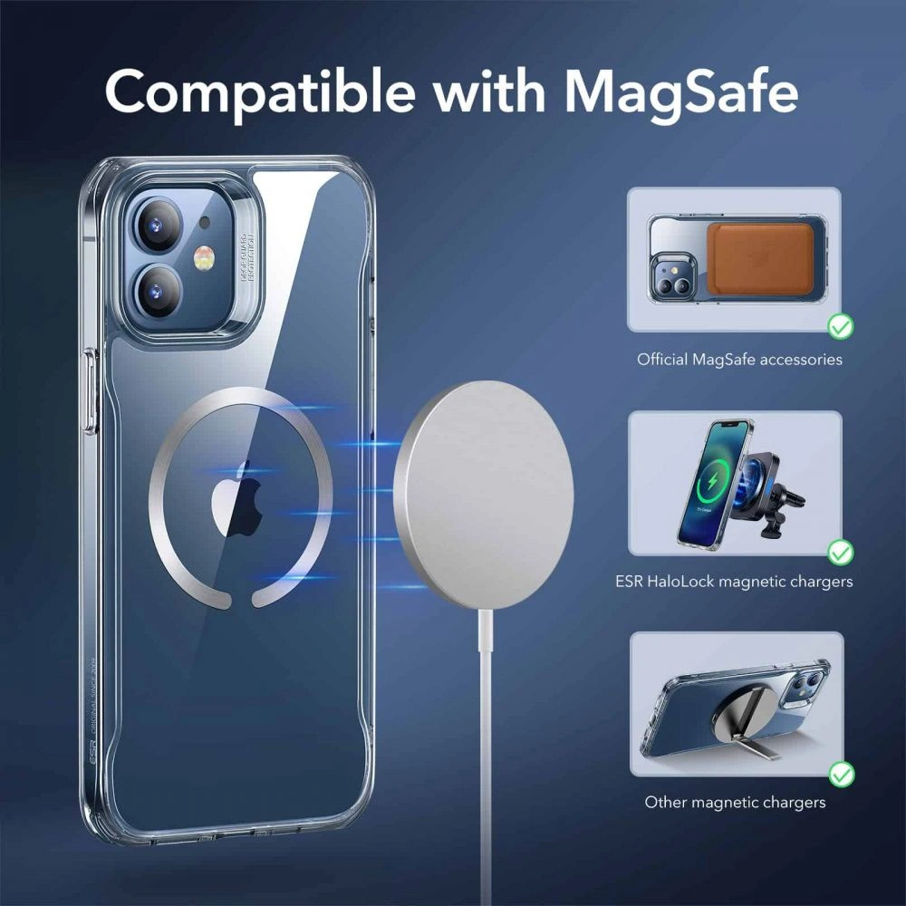 Hurtownia GSM - Etui ESR CH HaloLock MagSafe Apple iPhone 12/12 Pro Clear - ESR306CL - {ean13} - Hurt