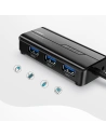 Hurtownia GSM - Ugreen rozdzielacz HUB 3x USB 3.0 zewnętrzna karta sieciowa RJ45 Giga Ethernet czarny (20265) - UGR807BLK - {ean13} - Hurt