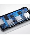 Hurtownia GSM - Ugreen rozdzielacz HUB 3x USB 3.0 zewnętrzna karta sieciowa RJ45 Giga Ethernet czarny (20265) - UGR807BLK - {ean13} - Hurt