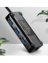 Hurtownia GSM - Ugreen rozdzielacz HUB 3x USB 3.0 zewnętrzna karta sieciowa RJ45 Giga Ethernet czarny (20265) - UGR807BLK - {ean13} - Hurt