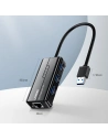Hurtownia GSM - Ugreen rozdzielacz HUB 3x USB 3.0 zewnętrzna karta sieciowa RJ45 Giga Ethernet czarny (20265) - UGR807BLK - {ean13} - Hurt