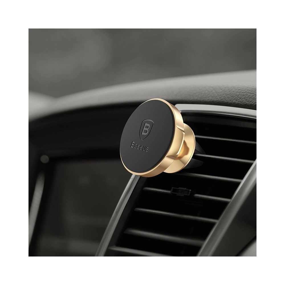 Wholesale Baseus Small Ears Series Universal Air Vent Magnetic Car Mount Holder silver (SUER-A0S) - BSU2164SLV - {ean13} - Hurt