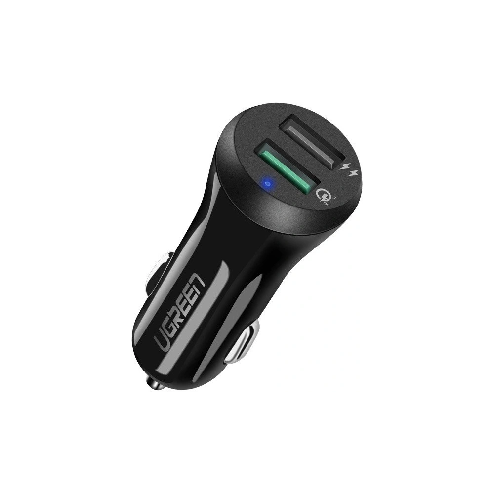 Hurtownia GSM - Ugreen automobilová nabíječka Quick Charge 3.0 2x USB 30W 3A černá (40309) - UGR808BLK - {ean13} - Hurt