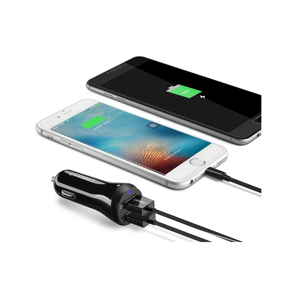 Hurtownia GSM - Ugreen automobilová nabíječka Quick Charge 3.0 2x USB 30W 3A černá (40309) - UGR808BLK - {ean13} - Hurt
