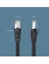 Wholesale Ugreen Ethernet patchcord cable RJ45 Cat 8 T568B 20 m black (80728 NW121) - UGR815BLK - {ean13} - Hurt