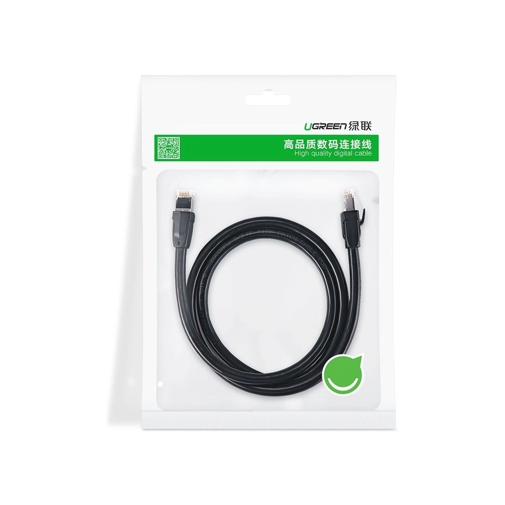 Hurtownia GSM - Ugreen kabel internetový síťový Ethernet patchcord RJ45 Cat 8 T568B 20 m černý (80728 NW121) - UGR815BLK - {ean13} - Hurt
