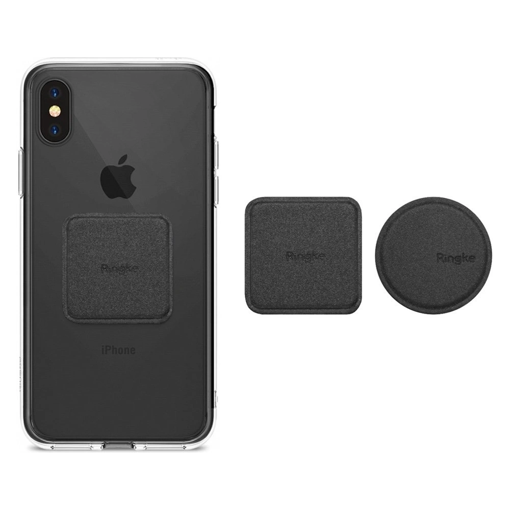 Hurtownia GSM - Plăci din PU Leather Metal pentru suportul magnetic Ringke Negru - RGK719BLK - {ean13} - Hurt