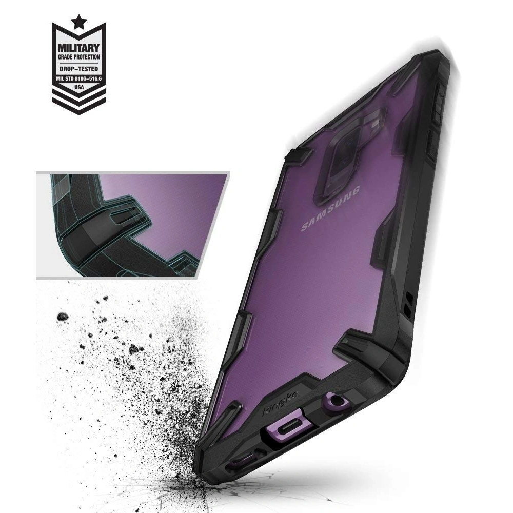 Hurtownia GSM - Etui Ringke Fusion-X Samsung Galaxy S9 Plus černé - RGK722BLK - {ean13} - Hurt