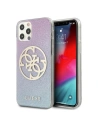 Etui Guess GUHCP12LPCUGLBPG Apple iPhone 12 Pro Max niebieski/blue hard case Glitter Gradient 4G Circle Logo