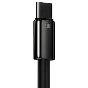 Kabel USB do USB-C Baseus Tungsten Gold, 66W, 2m (czarny)